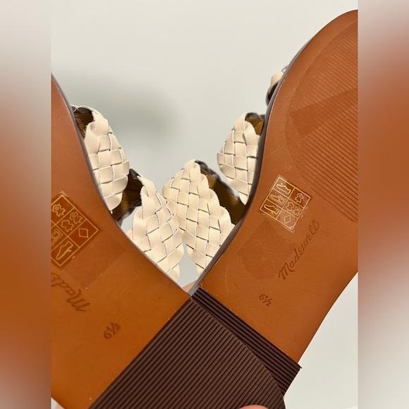 NEW Madewell The Mena Slide Sandal in Ecru size 6.5 - Picture 11 of 11